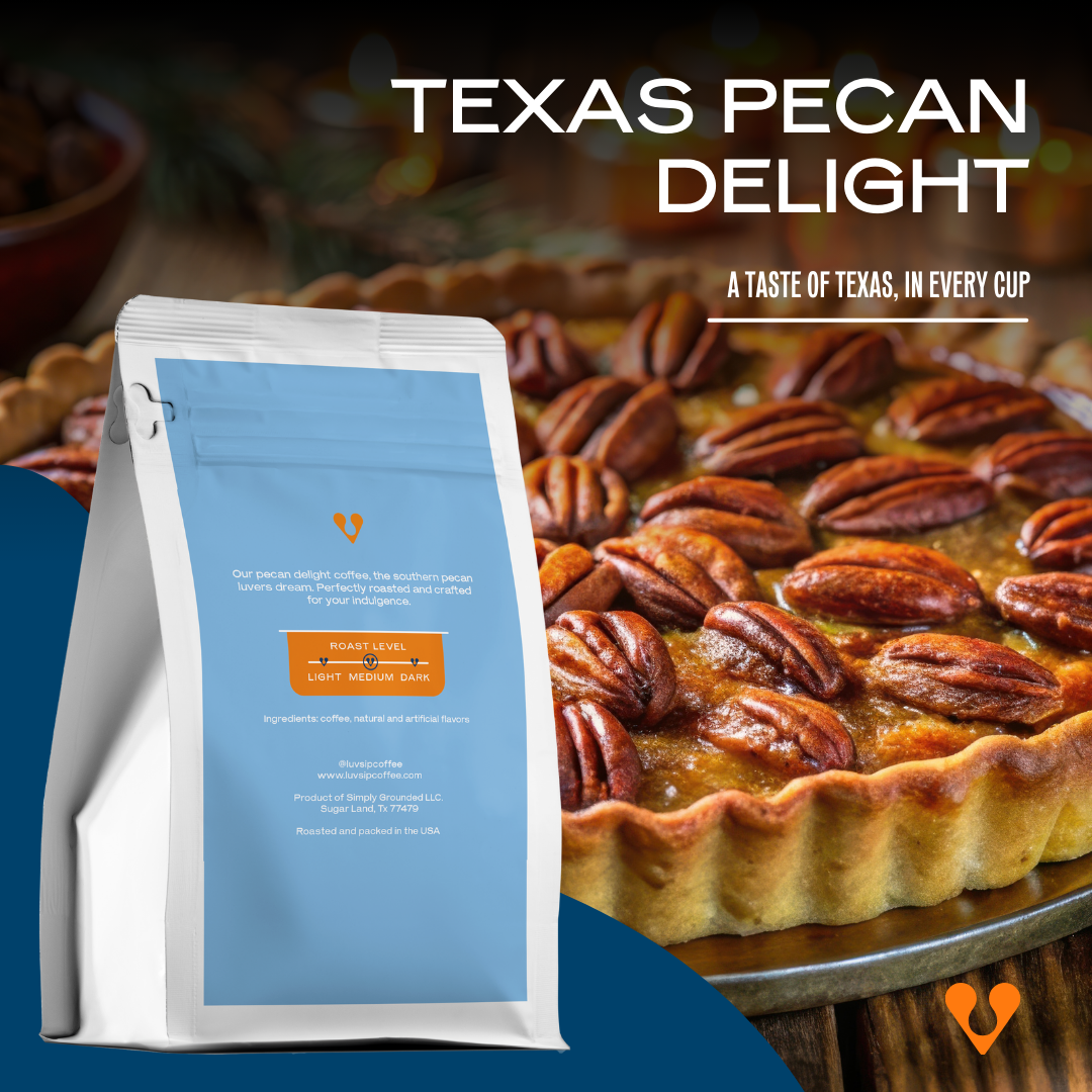 Texas Pecan - Low Acid Medium Roast Ground Coffee - 12oz (340g)