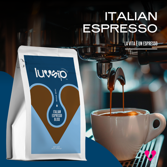 Italian Espresso Bliss - Dark Roast -Whole Bean - 12oz (340g)