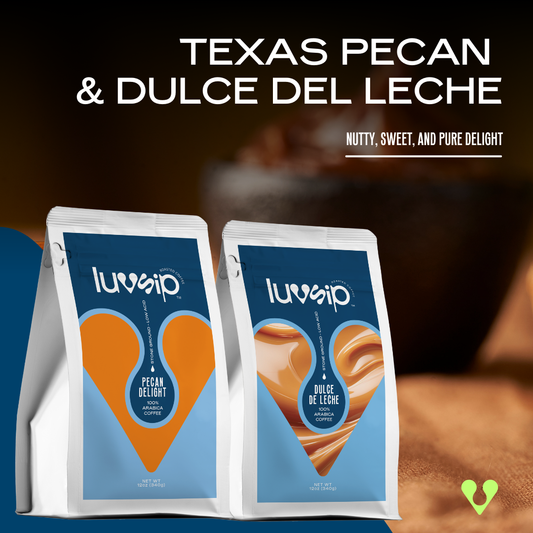 Texas Pecan & Dulce de Leche - 2 x 12oz Flavored Coffee Bags